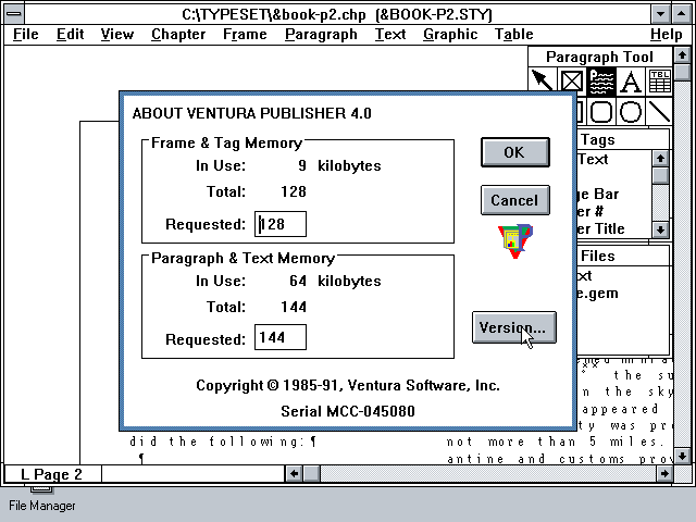 Ventura Publisher 4.0 Win